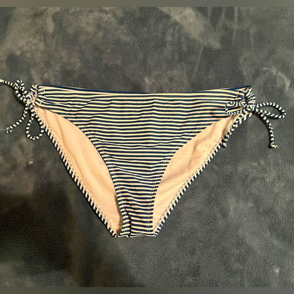 Stripped Swimsuit Bikini Bottoms